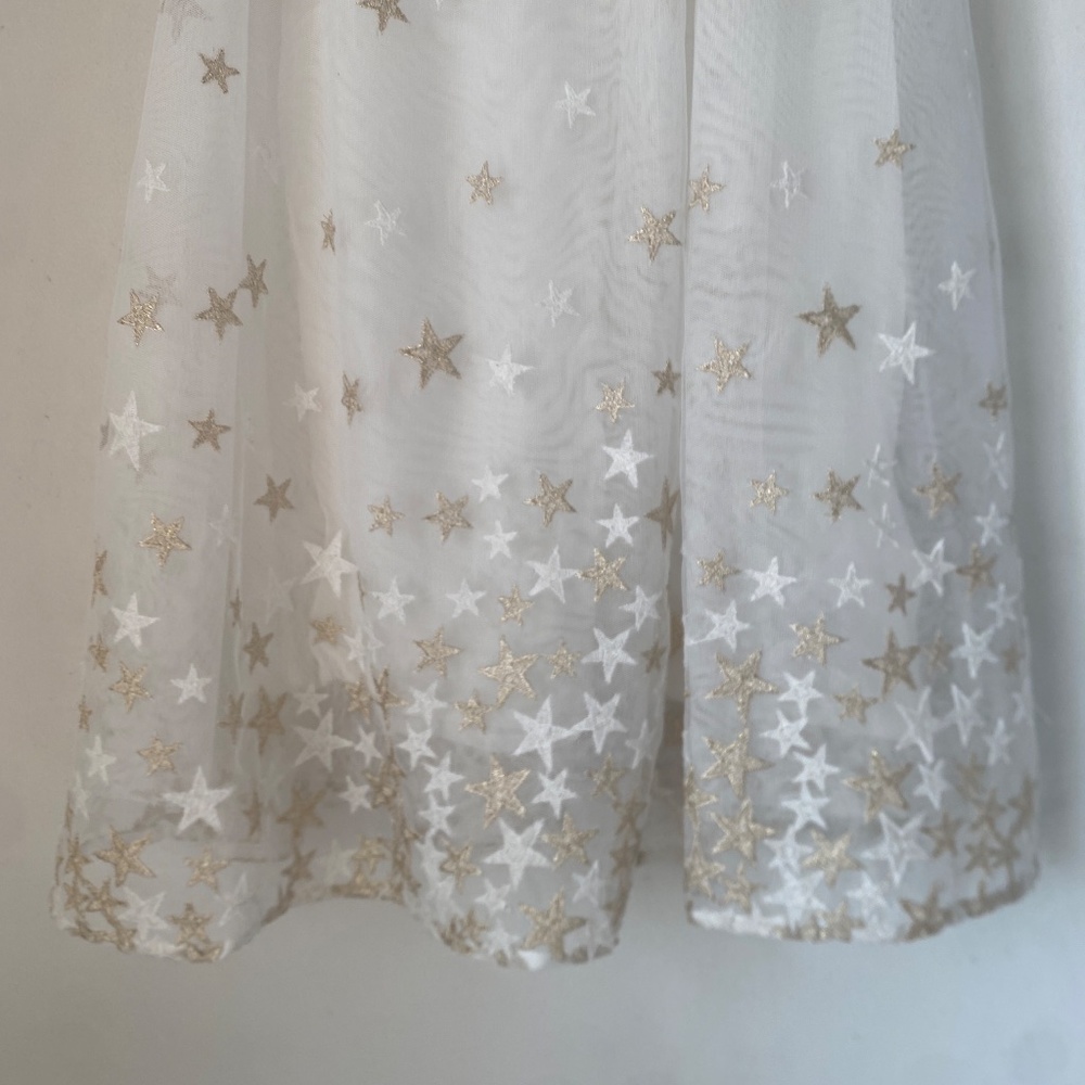 Mayoral 10 Girl’s Starry Embroidered Tulle Dress - Picture 8 of 12